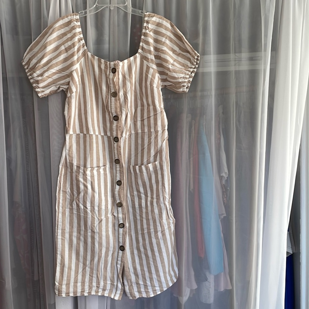 Harlow and Rose Striped Button Up Dress